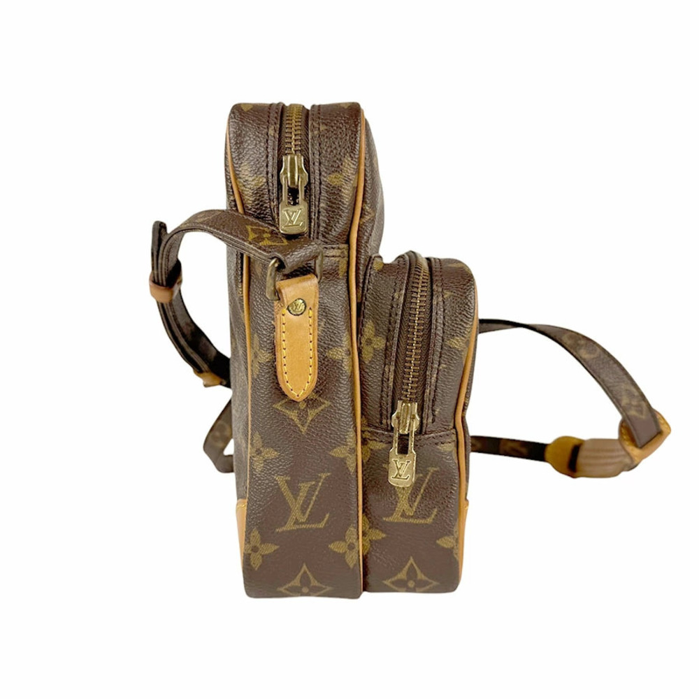 Louis Vuitton Crossbody Shoulder Bag Monogram Amazon Canvas Brown Gold - Picture 2 of 5